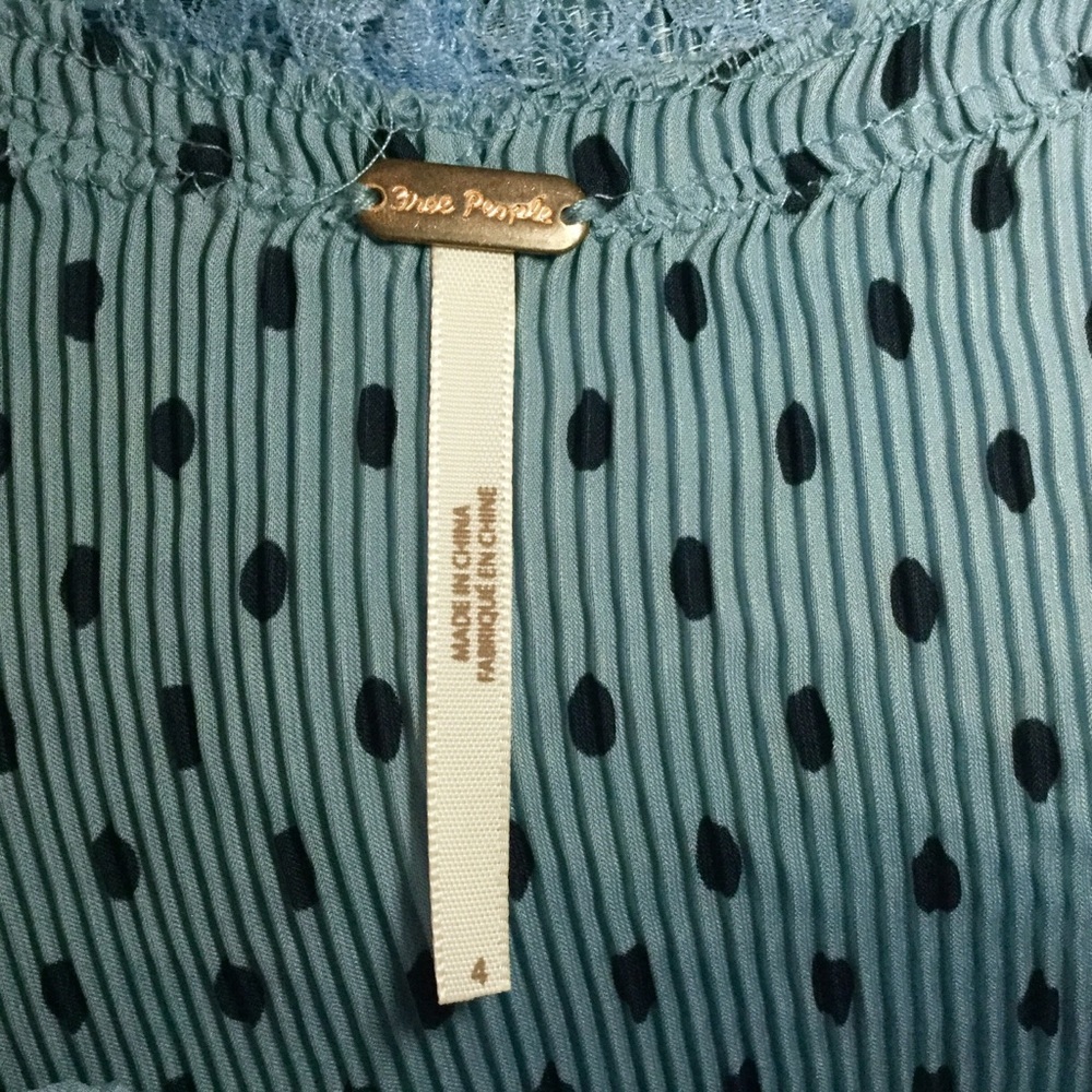 Free People Black Dot Night Gown - Picture 5 of 6